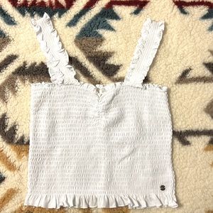 Womens white crop top
